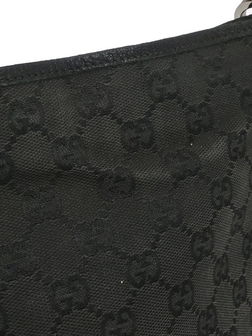 Gucci Black Canvas GG Shoulder bag - Picture 6 of 14